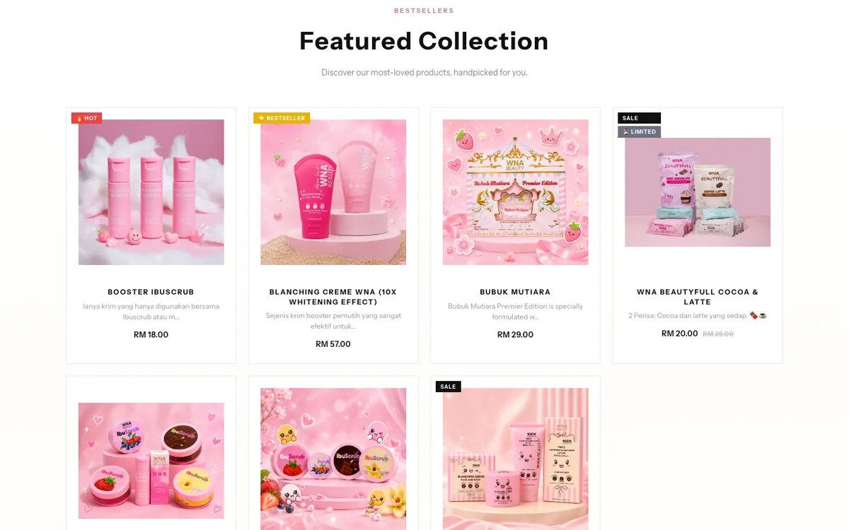 WNA Beauty featured collection